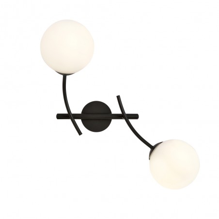Wall Lamp Helmet Opal (2 lights)