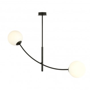 Ceiling Lamp Helmet Opal (2 lights)