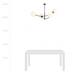 Ceiling Lamp Helmet Opal (4 lights)