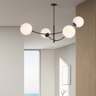 Ceiling Lamp Helmet Opal (4 lights)