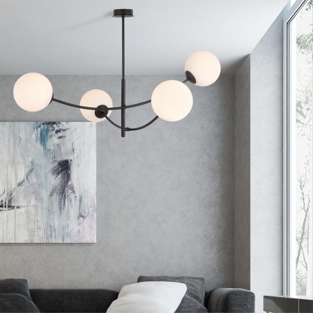 Ceiling Lamp Helmet Opal (4 lights)