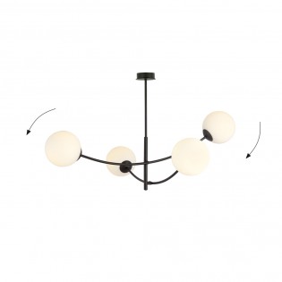 Ceiling Lamp Helmet Opal (4 lights)
