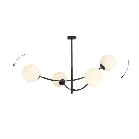 Ceiling Lamp Helmet Opal (4 lights)