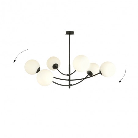 Chandelier Helmet Opal (6 lights)