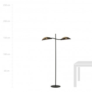 Floor Lamp Flik Black (2 lights)
