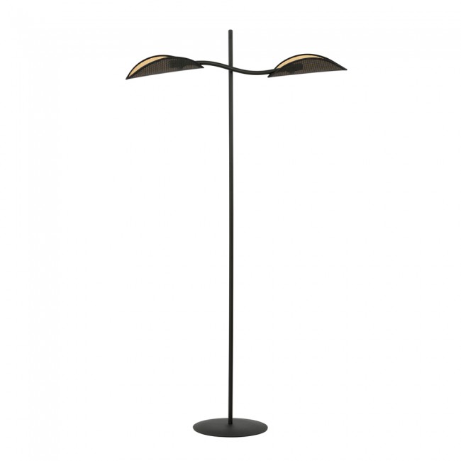 Floor Lamp Flik Black (2 lights)