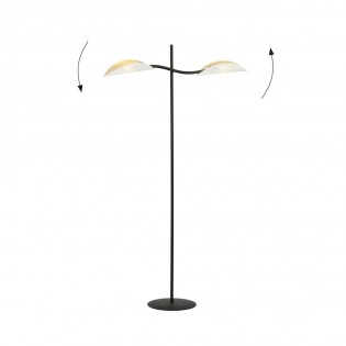Lámpara de pie Flik Blanco (2 luces)