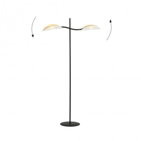Lámpara de pie Flik Blanco (2 luces)