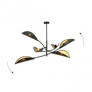 Chandelier Flik Black (6 lights)