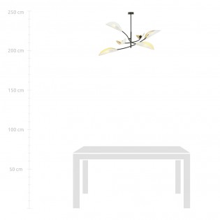 Lámpara de araña Flik Blanco (6 luces)