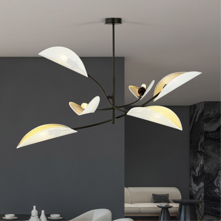 Chandelier Flik White (6 lights)