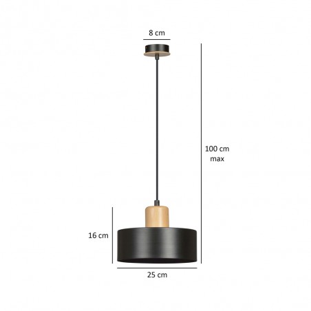 Ceiling Lamp Torino Black