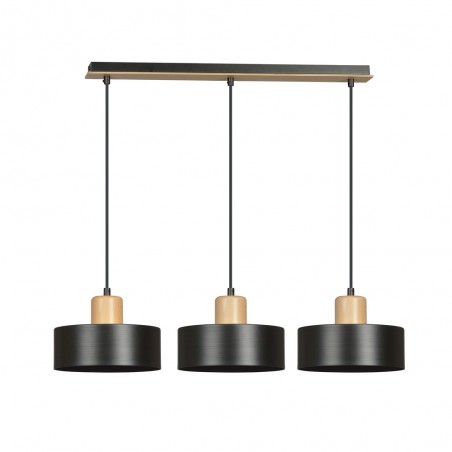 Pendant Track Lamp Torino Black (3 lights)