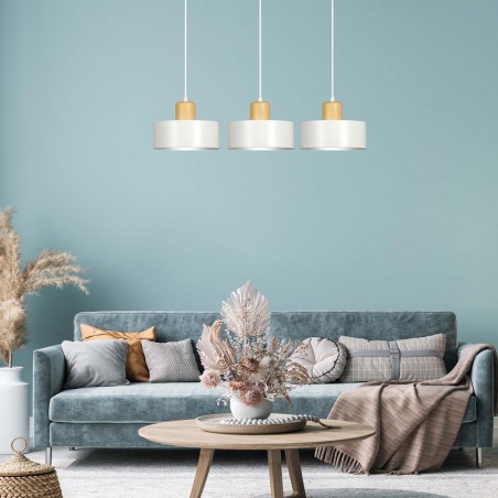 Pendant Track Lamp Torino White (3 lights)