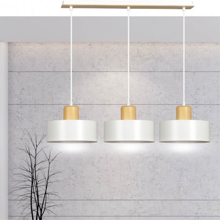 Pendant Track Lamp Torino White (3 lights)