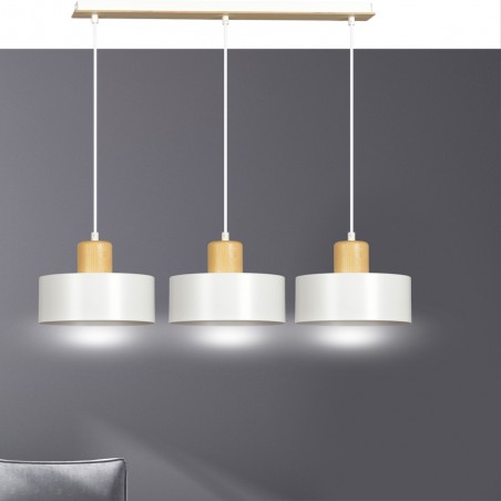 Pendant Track Lamp Torino White (3 lights)