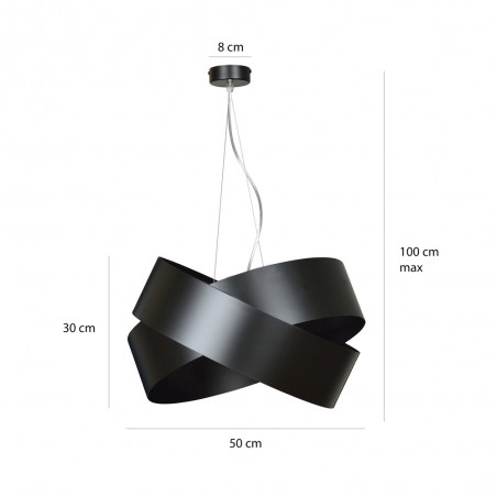 Ceiling Lamp Tisla Black