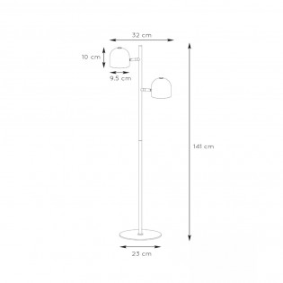 Lámpara de pie Skanska (2 luces)