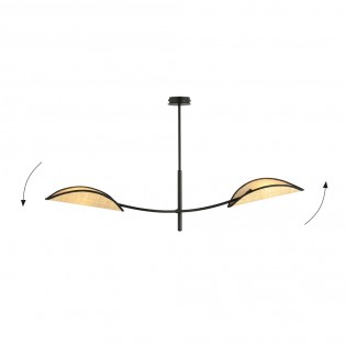 Ceiling Lamp Flik Rattan (2 lights)