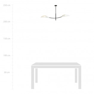 Ceiling Lamp Flik White (2 lights)
