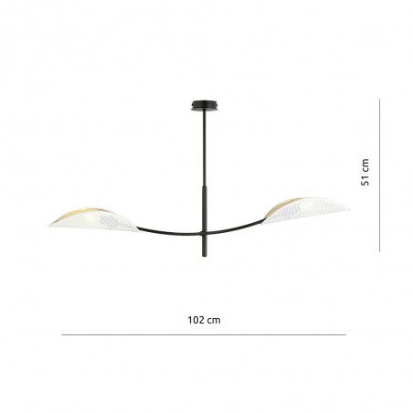 Ceiling Lamp Flik White (2 lights)