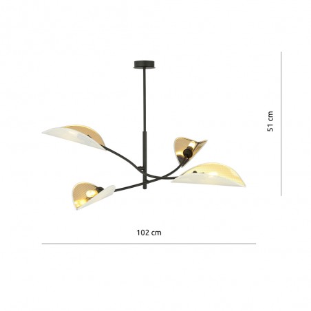 Ceiling Lamp Flik White (4 lights)