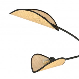 Flik Deckenleuchte Rattan (4 Leuchten)