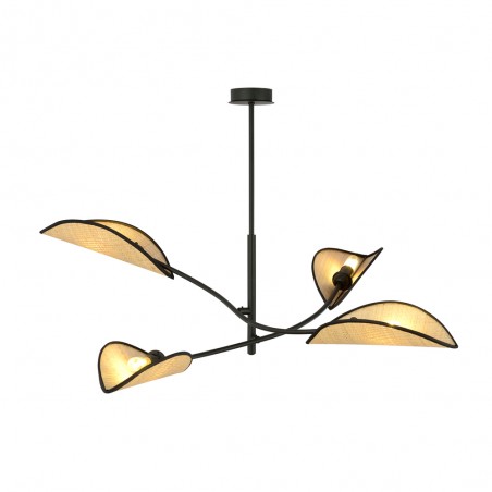 Flik Deckenleuchte Rattan (4 Leuchten)