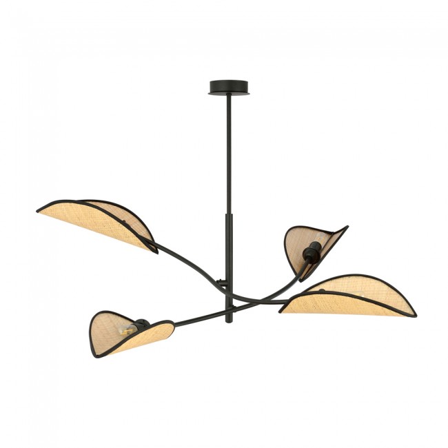 Flik Deckenleuchte Rattan (4 Leuchten)