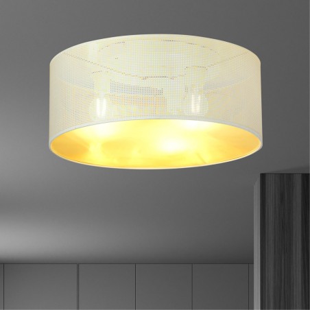 Ceiling Flush Light Martin White