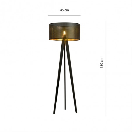Tripod Floor Lamp Martin Black