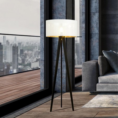 Tripod Floor Lamp Martin White