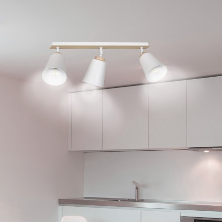 Ceiling Track Light Tasla White (3 lights)