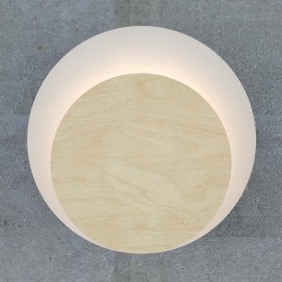 Wall Lamp Aura White+Wood