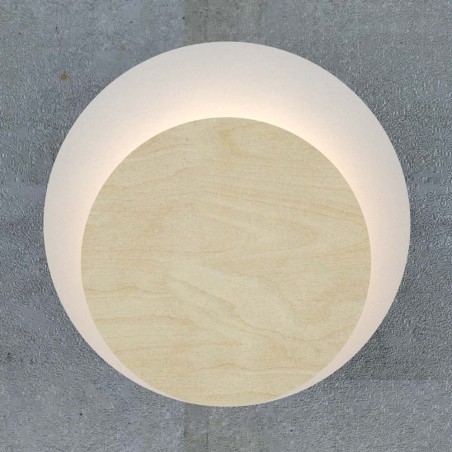 Wall Lamp Aura White+Wood