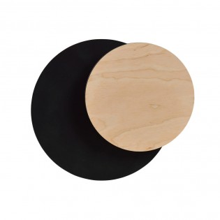 Aura Black+Wood Wandleuchte