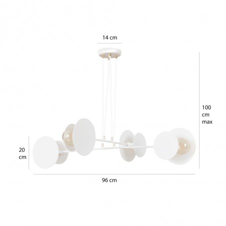 Ceiling Lamp Denis White (4 lights)