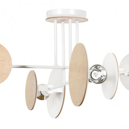 Ceiling Flush Light Olante White (4 lights)