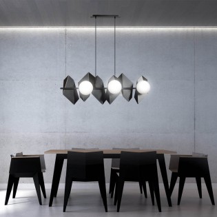 Ceiling Track Lamp Escena Black (6 lights)