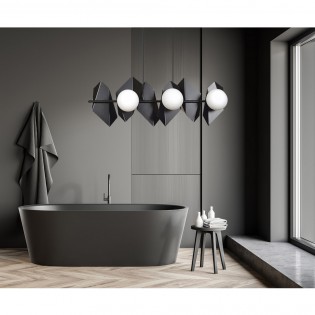 Ceiling Track Lamp Escena Black (6 lights)