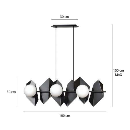 Ceiling Track Lamp Escena Black (6 lights)