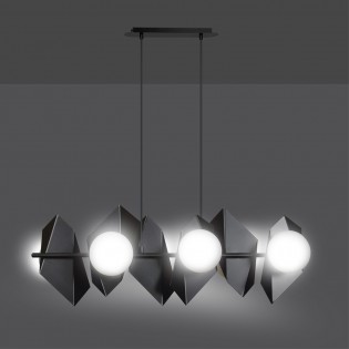 Ceiling Track Lamp Escena Black (6 lights)