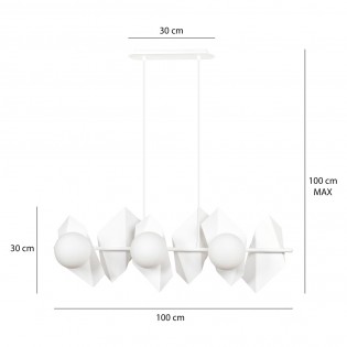 Ceiling Track Lamp Escena White (6 lights)