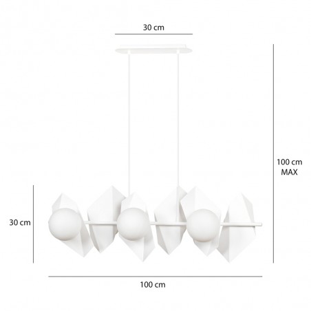 Ceiling Track Lamp Escena White (6 lights)