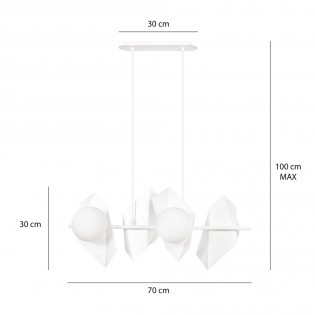 Regleta de techo Escena Blanco (4 luces)