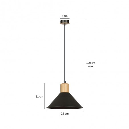 Ceiling Lamp Piamonte Black