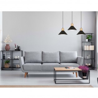 Piamonte Schwarze Deckenleiste (3 Leuchten)