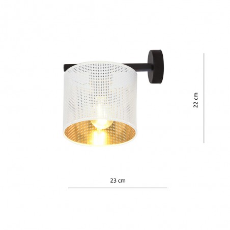 Wall Lamp Rivera White/Gold