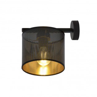 Rivera Schwarz/Gold Wandleuchte