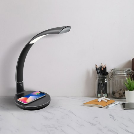 Led-Tischlampe mit kabellosem Ladegerät Alabastro (7W)